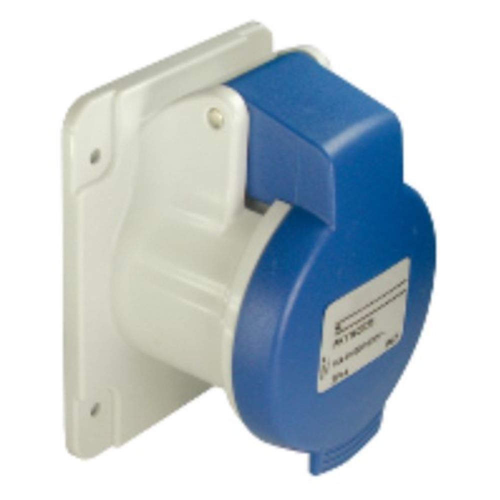 SCHNEIDER PKF16G423 PRATİKA 200-250V AC 3X16A 2P+E MONOFAZE IP44 VİDA BAĞLANTILI DÜZ MAKİNE PRİZİ