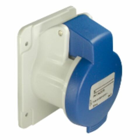 SCHNEIDER PKF16G423 PRATİKA 200-250V AC 3X16A 2P+E MONOFAZE IP44 VİDA BAĞLANTILI DÜZ MAKİNE PRİZİ