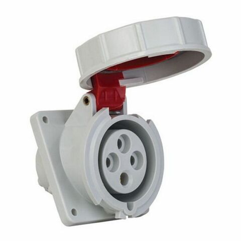 METE ENERJİ 4X32A. IP67 MAKİNE PRİZİ EĞİK VİDALI BAĞLANTI T120141V