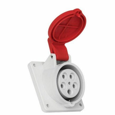 METE ENERJİ 5X16A. IP44 MAKİNE PRİZİ EĞİK T12757