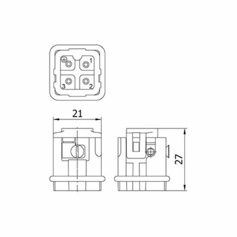 METE ENERJİ 4X10A. ÇOKLU FİŞ ÇEKİRDEK MONTAJLI 29009