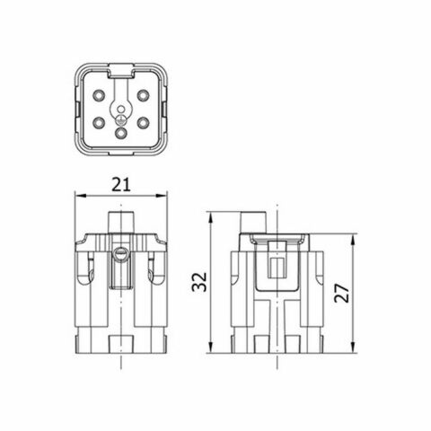 METE ENERJİ 5X10A. ÇOKLU FİŞ ÇEKİRDEK MONTAJLI 29011