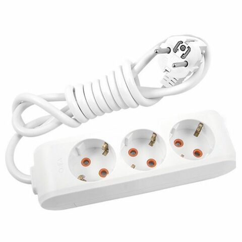 VİKO MULTİ-LET ÇOCUK KORUMALI ÜÇLÜ TOPRAKLI GRUP PRİZ 5 MT. KABLOLU 90113305