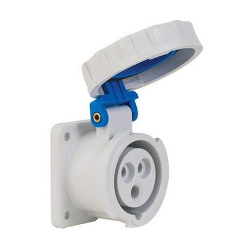 METE ENERJİ 3X16A. IP67 MAKİNE PRİZİ DÜZ VİDALI BAĞLANTI T13720V