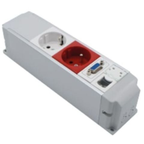 ÇETİNKAYA ALÜMİNYUM PRİZ BLOKLARI 4 MODÜL ELOKSAL