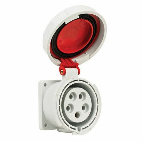 METE ENERJİ 5X32A. IP67 MAKİNE PRİZİ DÜZ VİDALI BAĞLANTI T13762V