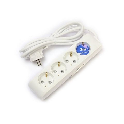 VİKO MULTİ-LET ÇOCUK KORUMALI DÖRTLÜ TOPRAKLI GRUP PRİZ 2 MT. KABLOLU 90113402