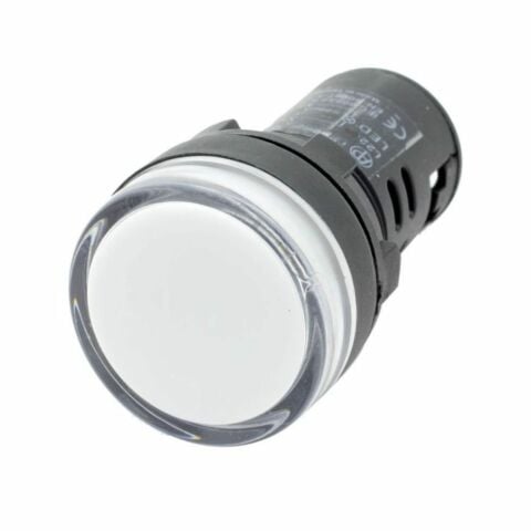 GWEST 22-B 220V 22MM BEYAZ LEDLİ SİNYAL LAMBASI