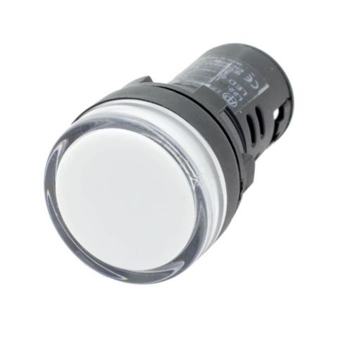 GWEST 22-B 220V 22MM BEYAZ LEDLİ SİNYAL LAMBASI