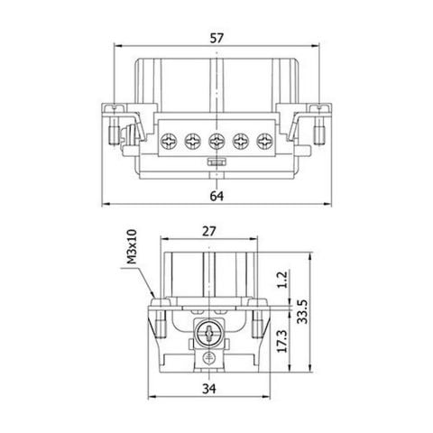 METE ENERJİ 10X16A. PRİZ ÇEKİRDEK MONTAJLI 29020