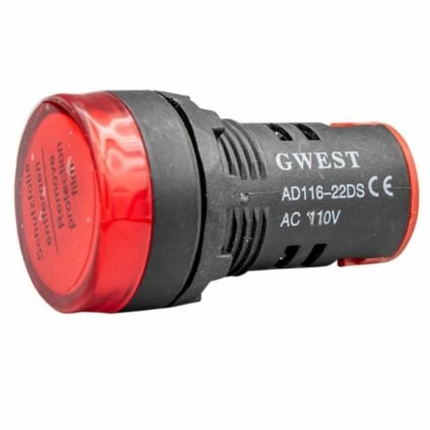 GWEST 22-110V-K 110V 22MM KIRMIZI LEDLİ SİNYAL LAMBASI
