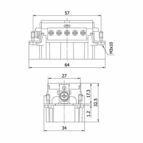 METE ENERJİ 10X16A. ÇOKLU FİŞ ÇEKİRDEK MONTAJLI 29021