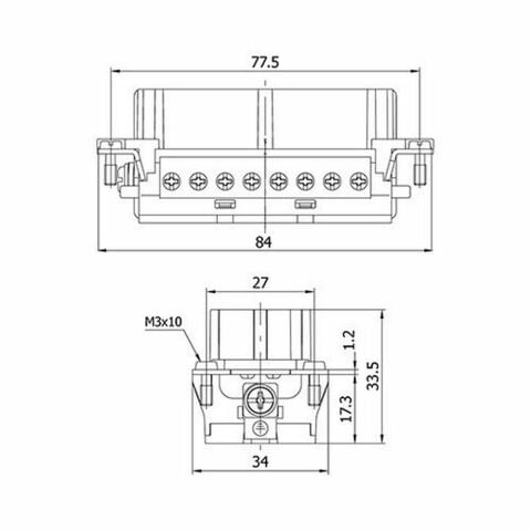 METE ENERJİ 16X16A. ÇOKLU PRİZ ÇEKİRDEK MONTAJLI 29022