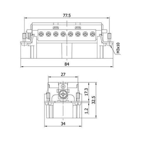 METE ENERJİ 16X16A. ÇOKLU FİŞ ÇEKİRDEK MONTAJLI 29023