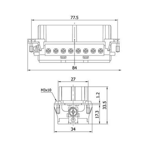 METE ENERJİ 32X16A. ÇOKLU PRİZ ÇEKİRDEK MONTAJLI 29026