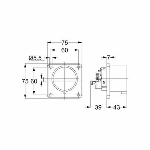 METE ENERJİ 4X16A. IP44 MAKİNE FİŞİ DÜZ T28112