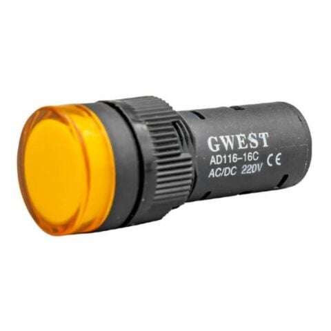 GWEST 16-S 220V 16MM SARI LEDLİ SİNYAL LAMBASI