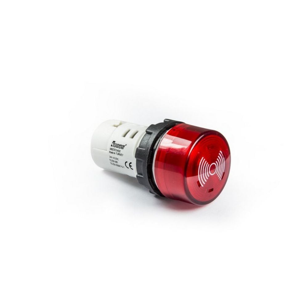 EMAS MB SERİSİ PLASTİK LED'Lİ 24V AC/DC 22 MM BUZZER