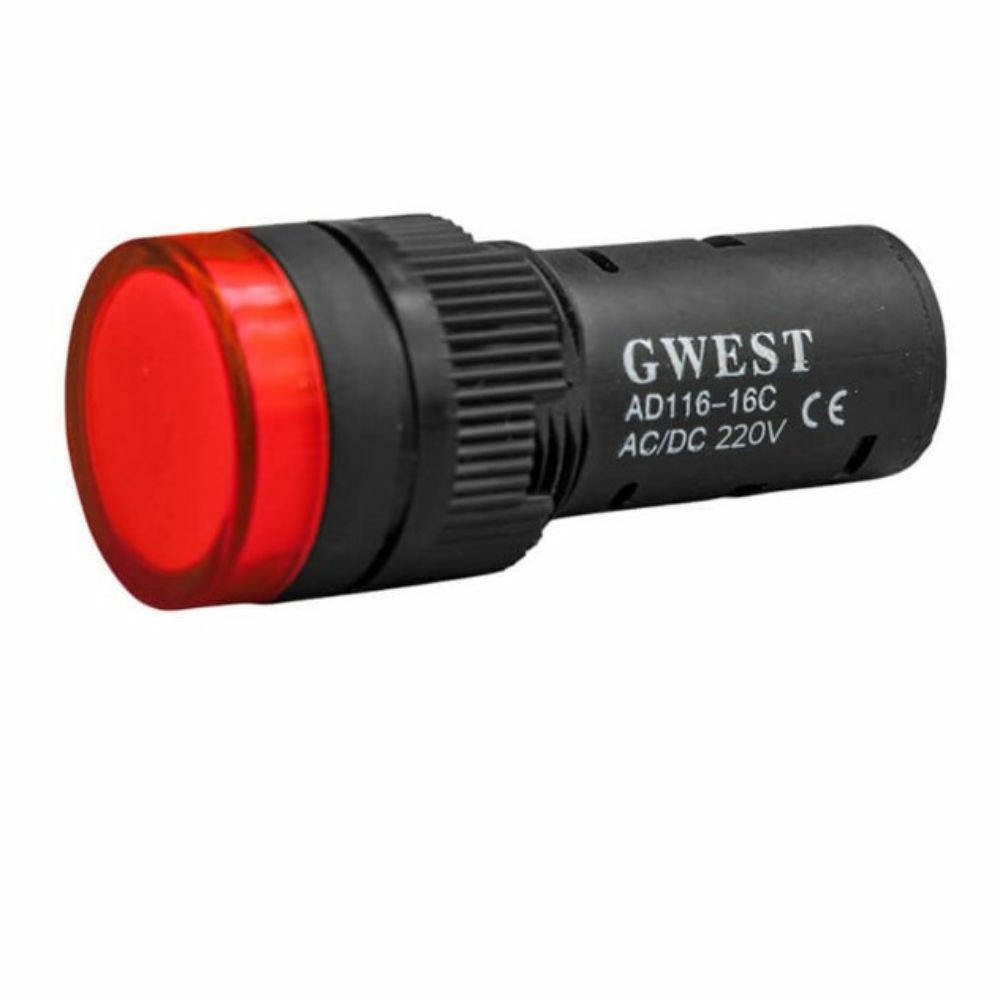 GWEST 16-110V-K 110V 16MM KIRMIZI LEDLİ SİNYAL LAMBASI