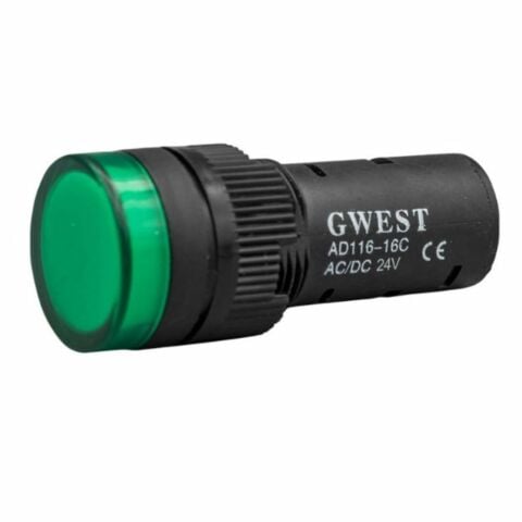 GWEST 16-24V-Y 24V 16MM YEŞİL LEDLİ SİNYAL LAMBASI