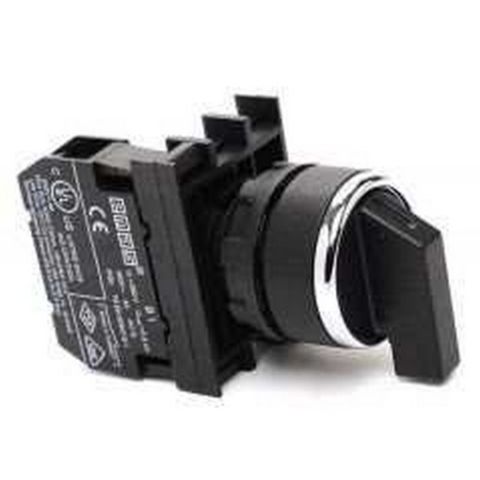 EMAS B101S31 SİYAH SEÇİCİ 2 NA TEK DÖNÜŞLÜ KUMANDA BUTONU