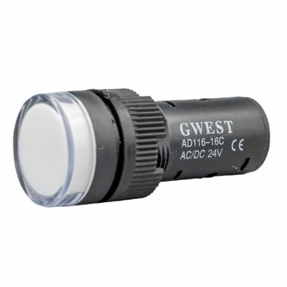 GWEST 16-24V-B 24V 16MM BEYAZ LEDLİ SİNYAL LAMBASI