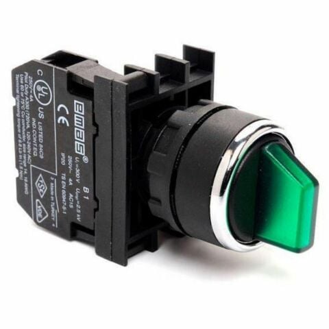 EMAS B101SL32Y B ÇİFT START SEÇİCİ(2-0-1)ÇİFT DÖNÜŞLÜ YEŞİL