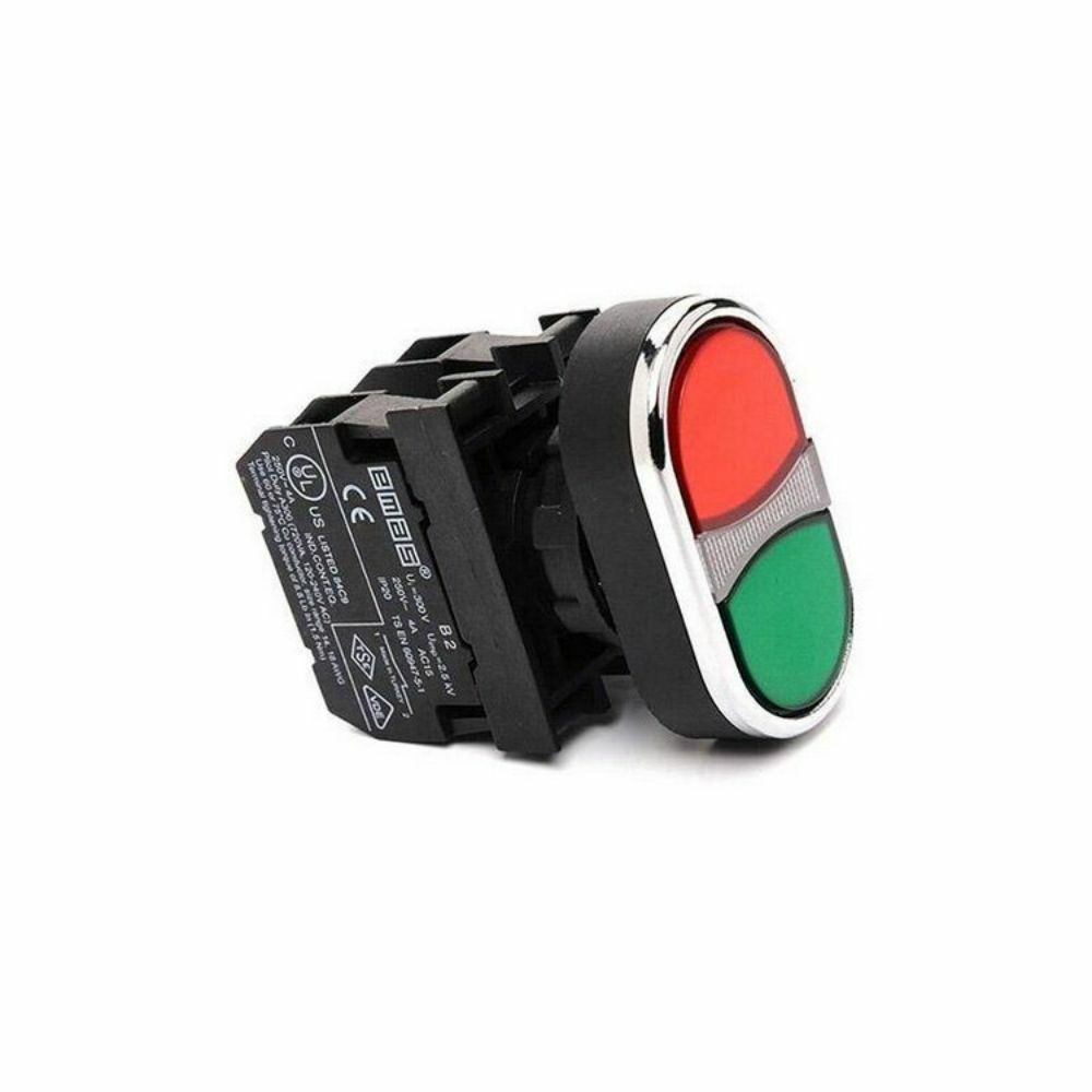 EMAS ÇİFTLİ YAYLI TİP KIRMIZI YEŞİL İKİZ BUTON BUTON