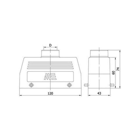 METE ENERJİ 24X16A. ÇOKLU UZATMA GÖVDE ÜST GİRİŞLİ MONTAJLI 29165