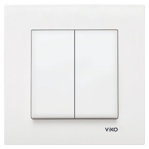 VİKO KARRE ANAHTAR KOMÜTATOR BEYAZ (ÇERÇEVE HARİÇ) 90967002