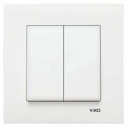 VİKO KARRE ANAHTAR KOMÜTATOR BEYAZ (ÇERÇEVE HARİÇ) 90967002