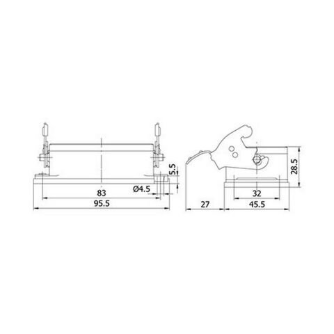 METE ENERJİ 10X16A. ÇOKLU MAKİNE GÖVDE MON. TEK METAL MANDALLI 29350S