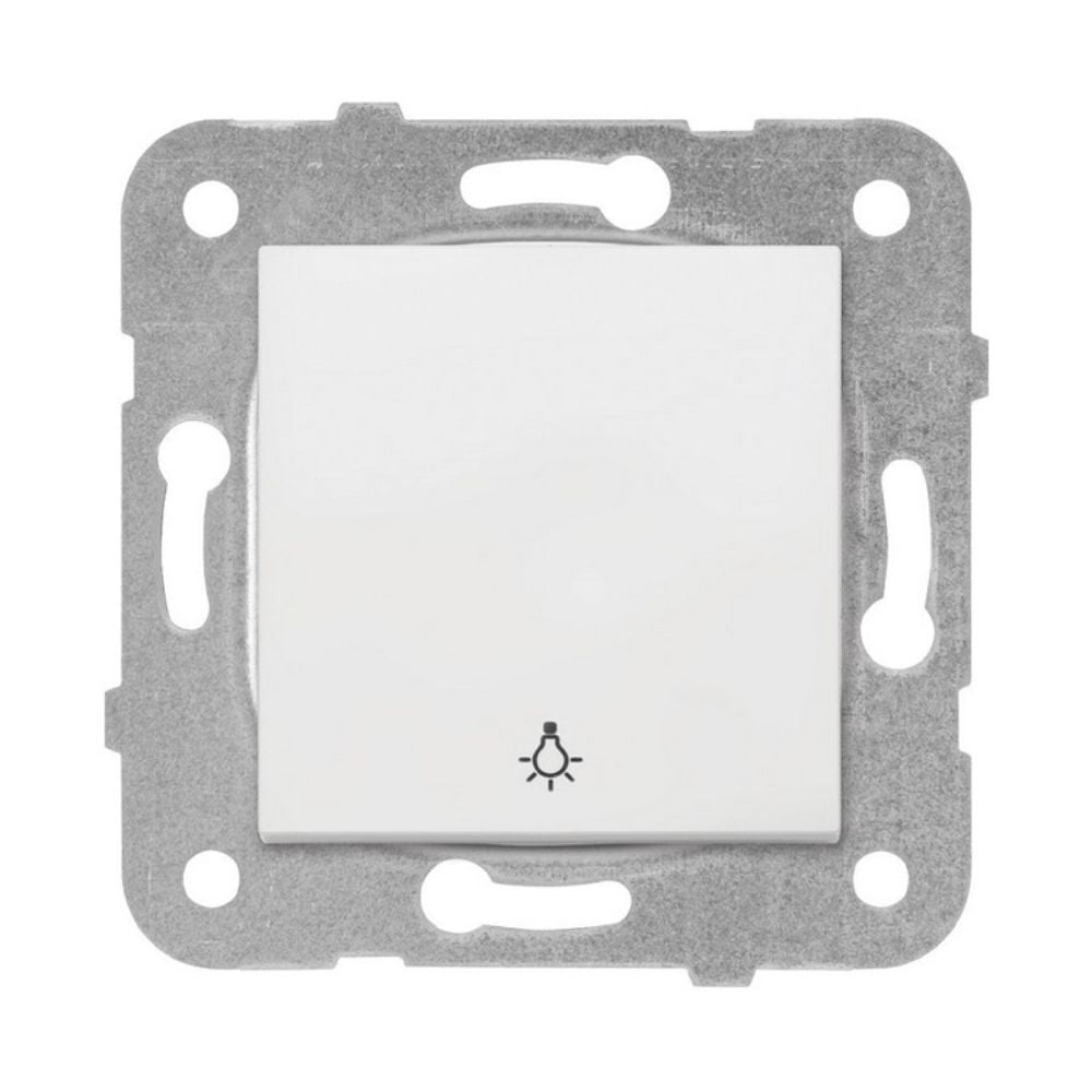 VİKO KARRE LİGHT ANAHTARI BEYAZ (ÇERÇEVE HARİÇ) 90967003