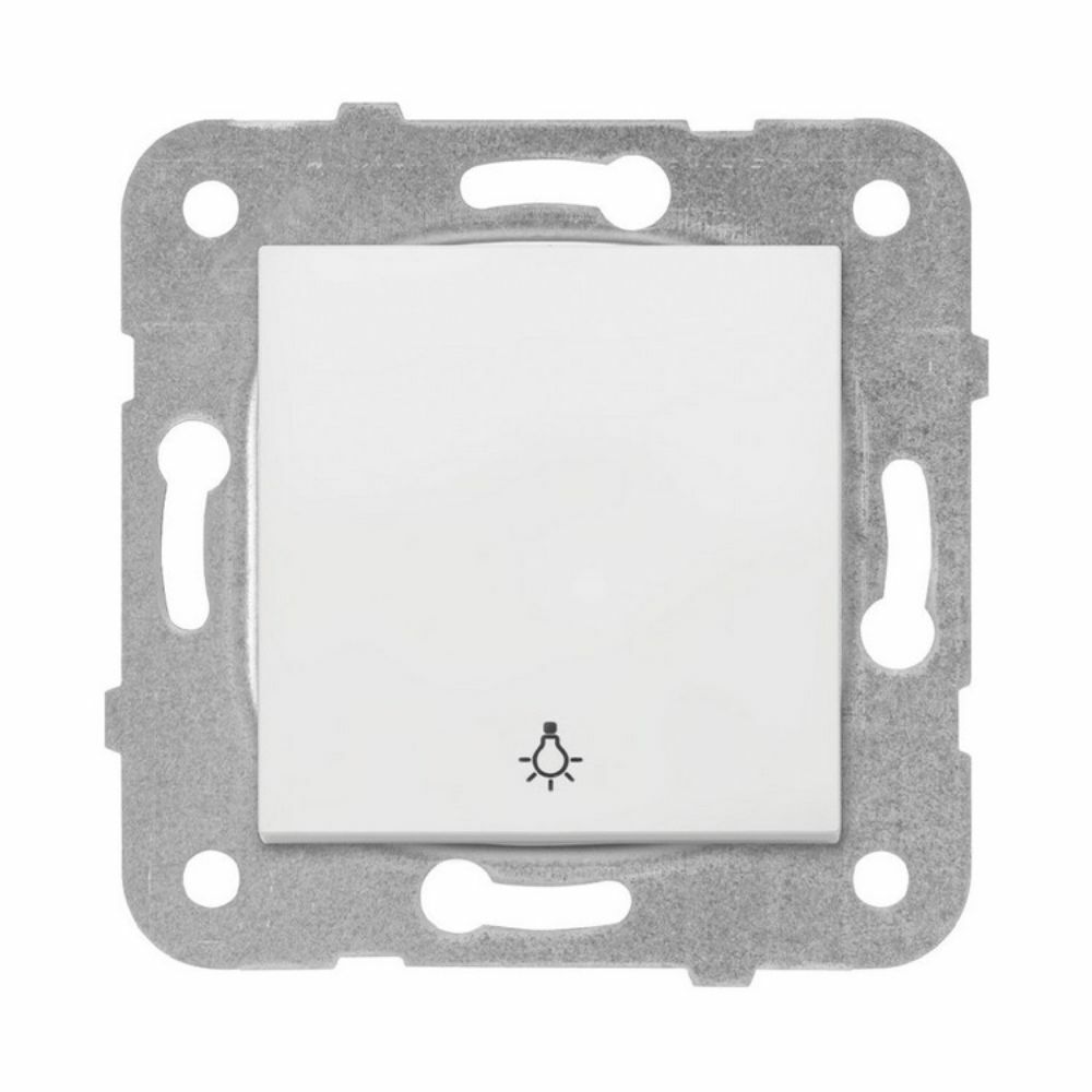 VİKO KARRE LİGHT ANAHTARI BEYAZ (ÇERÇEVE HARİÇ) 90967003