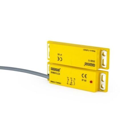 EMAS SMB31LC2-B15 78 MM DİKDÖRTGEN 2NC+1NO 5MM LEDLİ SOK ÇIK.