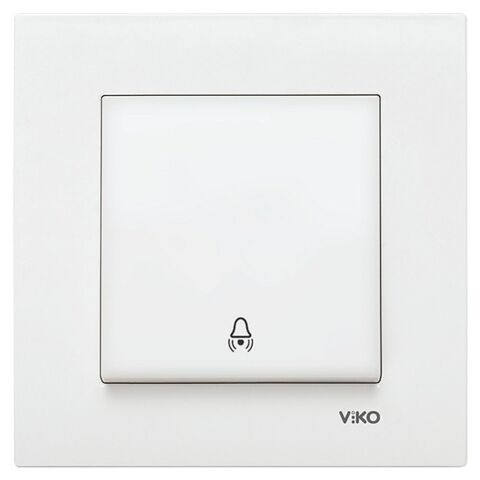 VİKO KARRE ZİL ANAHTARI BEYAZ (ÇERÇEVE HARİÇ) 90967006