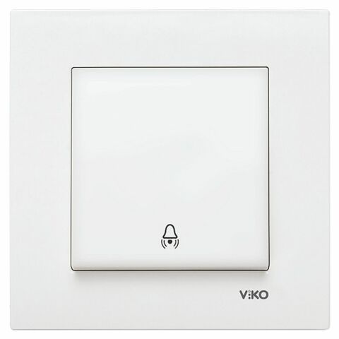 VİKO KARRE ZİL ANAHTARI BEYAZ (ÇERÇEVE HARİÇ) 90967006