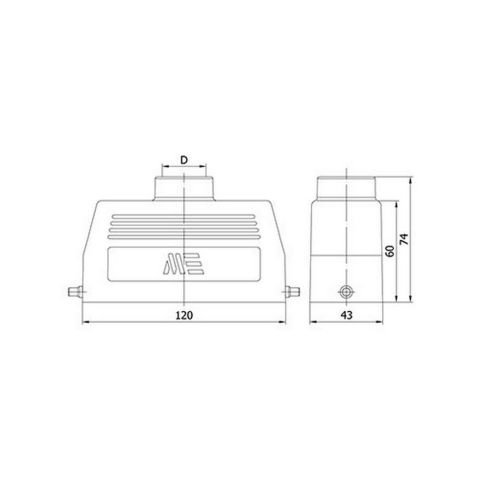 METE ENERJİ 24X16A. ÇOK.UZATMA GÖVDE ÜST GRŞ.PERÇİN.MONTAJLI 29374