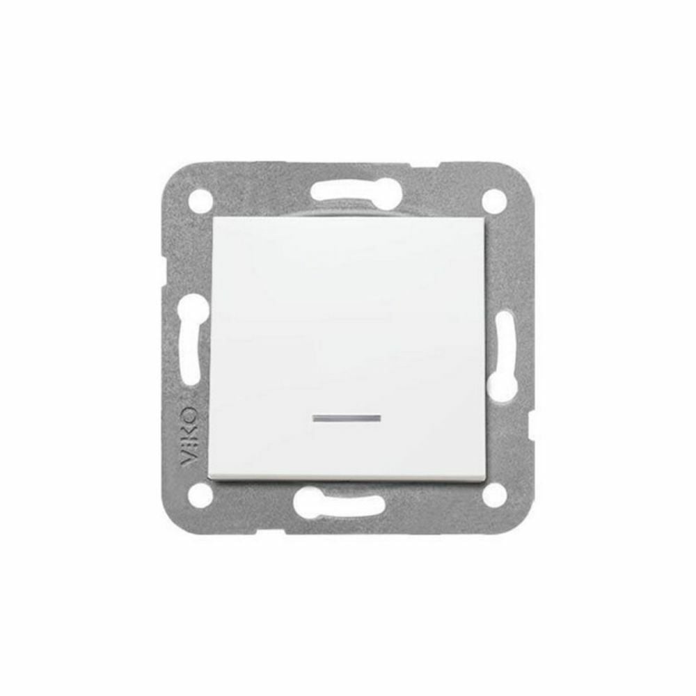 VİKO KARRE / MERİDİAN IŞIKLI ANAHTAR BEYAZ MEKANİZMA + KAPAK (ÇERÇEVESİZ) 90967019