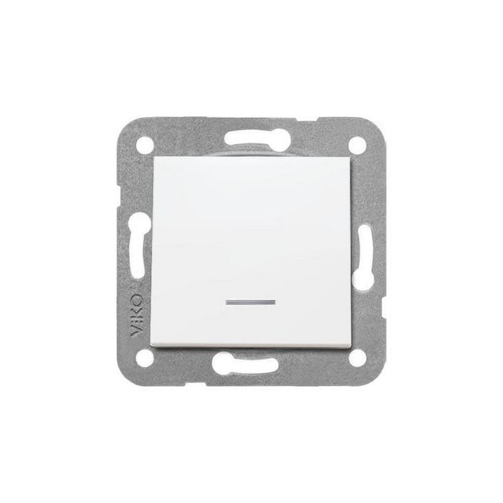 VİKO KARRE / MERİDİAN IŞIKLI ANAHTAR BEYAZ MEKANİZMA + KAPAK (ÇERÇEVESİZ) 90967019