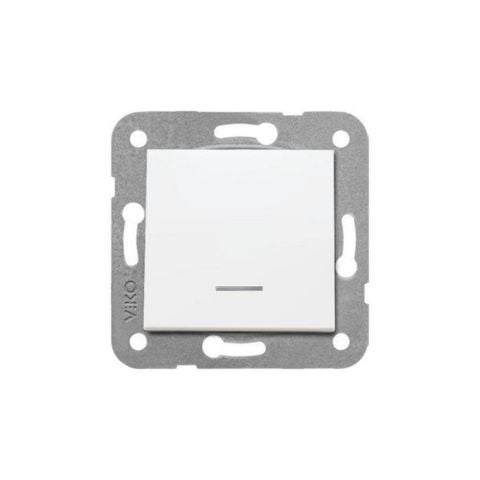VİKO KARRE / MERİDİAN IŞIKLI ANAHTAR BEYAZ MEKANİZMA + KAPAK (ÇERÇEVESİZ) 90967019
