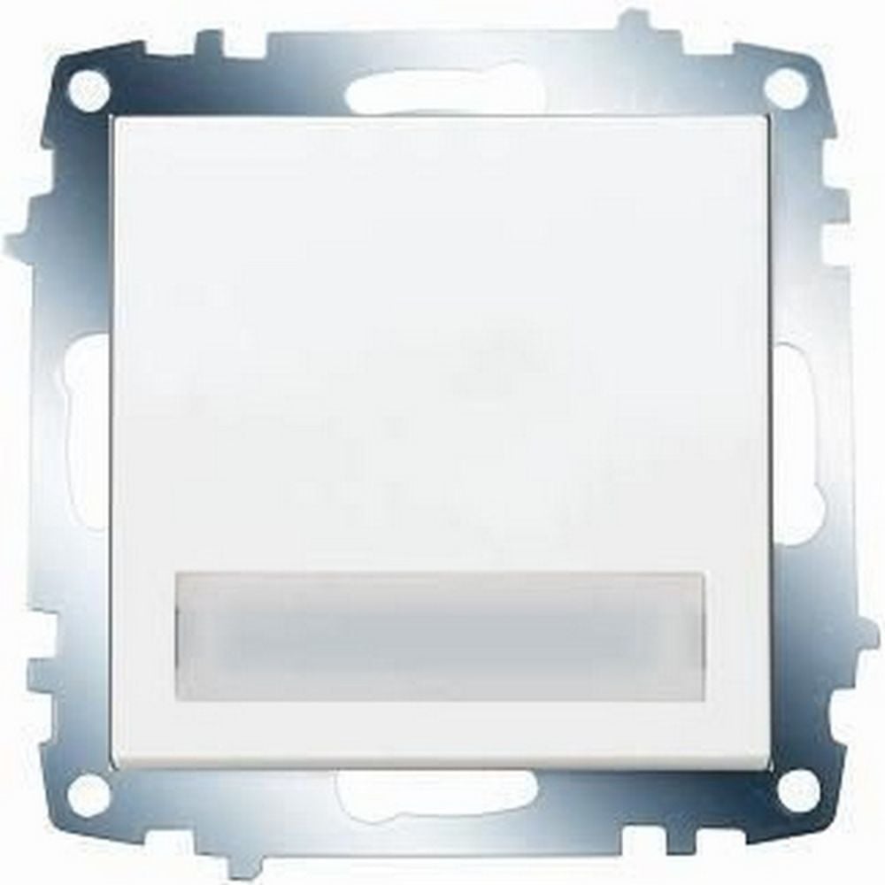 VİKO KARRE IŞIKLI ETİKETLİ ZİL ANAHTARI (ÇERÇEVE HARİÇ) (BEYAZ) 90967027