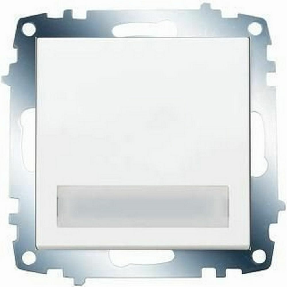 VİKO KARRE IŞIKLI ETİKETLİ ZİL ANAHTARI (ÇERÇEVE HARİÇ) (BEYAZ) 90967027