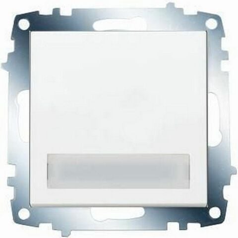 VİKO KARRE IŞIKLI ETİKETLİ ZİL ANAHTARI (ÇERÇEVE HARİÇ) (BEYAZ) 90967027