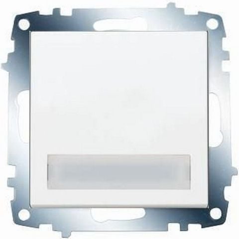 VİKO KARRE IŞIKLI ETİKETLİ ZİL ANAHTARI (ÇERÇEVE HARİÇ) (BEYAZ) 90967027