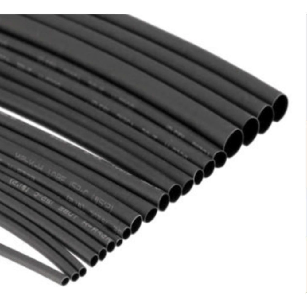 WOER WOER 200 METRE 4MM SİYAH ISIYLA DARALAN MAKARON