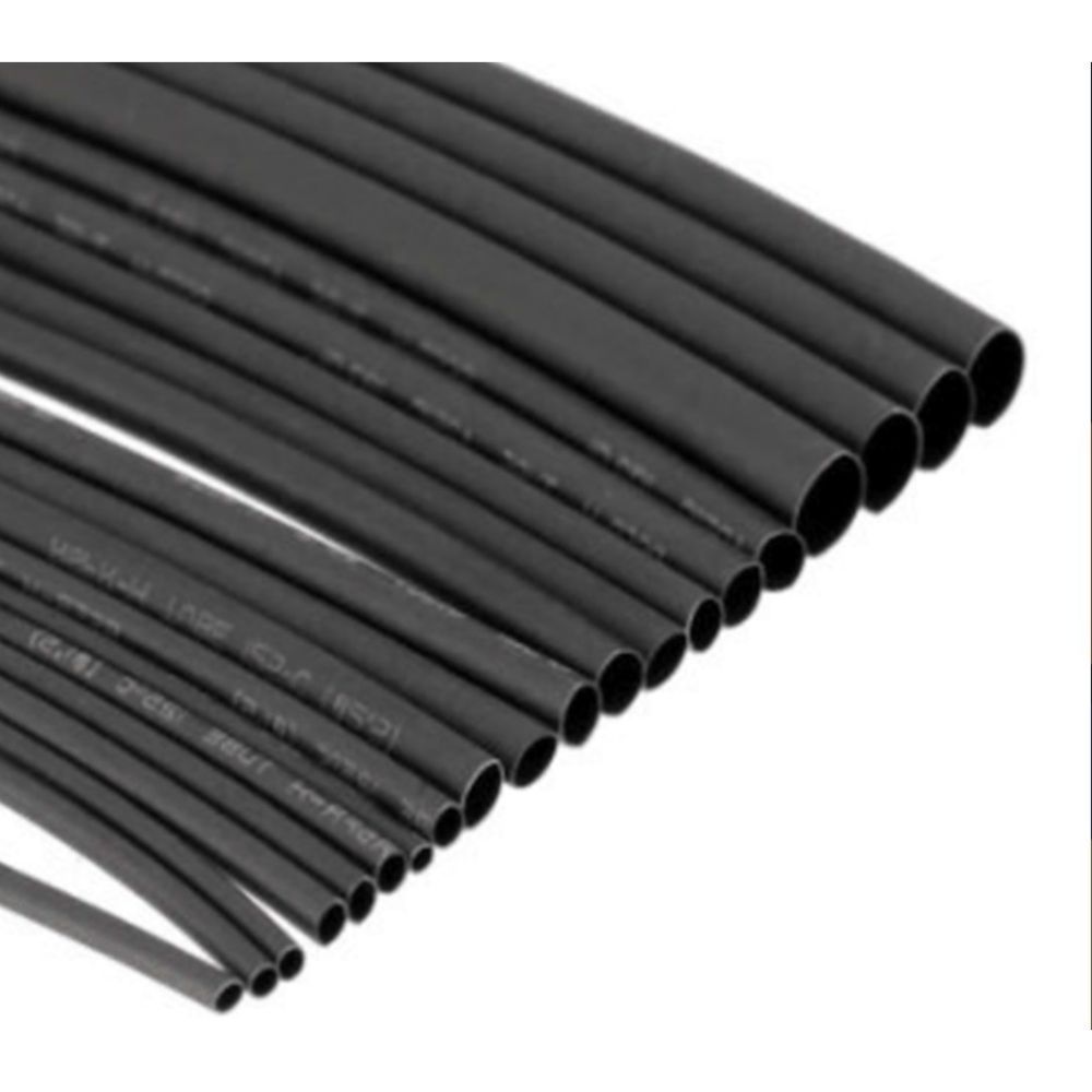 WOER WOER 200 METRE 5MM SİYAH ISIYLA DARALAN MAKARON