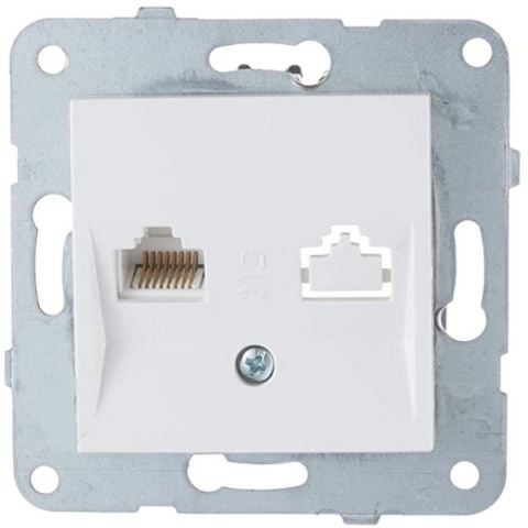 VİKO K-M BEYAZ TEKLİ DATA CAT6 MEK+D-K 90967078