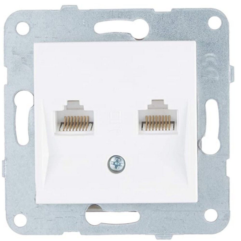 VİKO K-M BEYAZ İKİLİ DATA CAT6 MEK+D-K 90967079