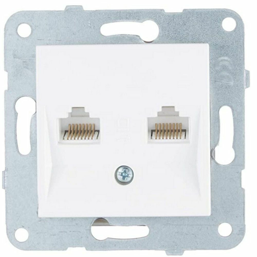 VİKO K-M BEYAZ İKİLİ DATA CAT6 MEK+D-K 90967079